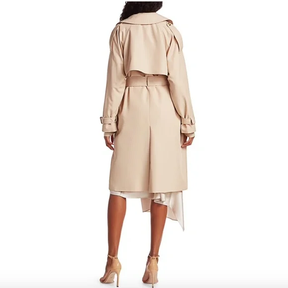 NWT $595 Alice + Olivia Adrien Trench Coat XS - Picture 5 of 15